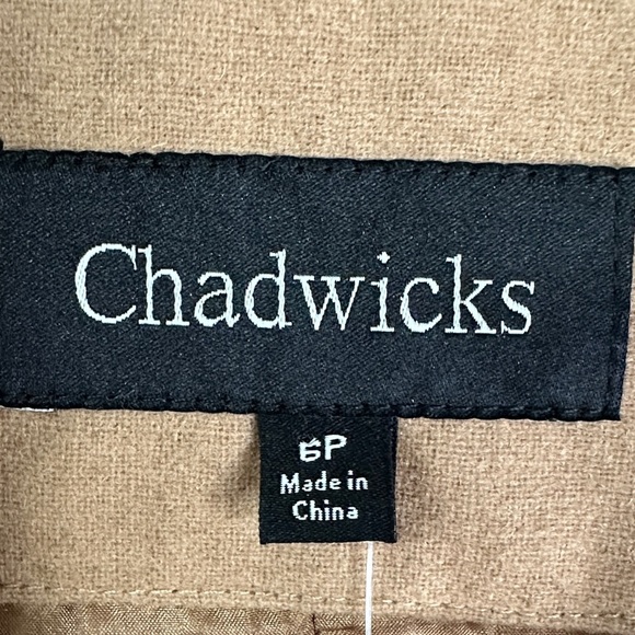 NWOT Chadwicks Essential Wool Blend Blazer Single Breasted Fully Lined 6 Petite - Picture 2 of 9